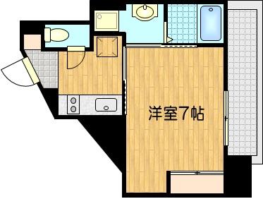 壬生淵田町の完工年月(2017年2月)築の賃貸マンションの間取り