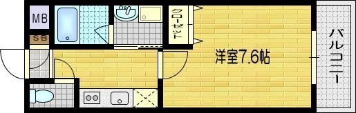 壬生西土居ノ内町の完工年月(2018年3月)築の賃貸マンションの間取り