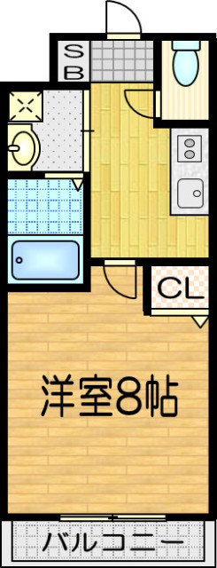 吉祥院西ノ庄門口町の完工年月(2019年3月)築の賃貸マンションの間取り