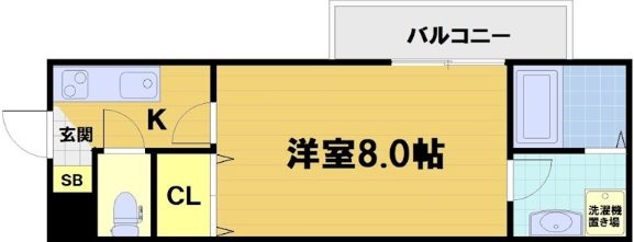 吉祥院西ノ庄門口町の完工年月(2019年3月)築の賃貸マンションの間取り
