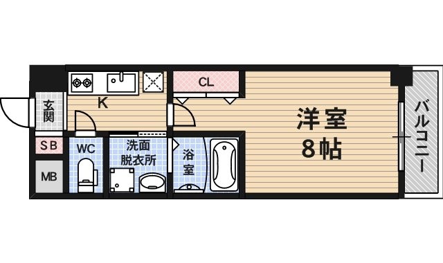 七条御所ノ内南町の完工年月(2006年8月)築の賃貸マンションの間取り
