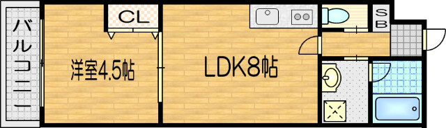 川島北裏町の完工年月(2017年1月)築の賃貸マンションの間取り