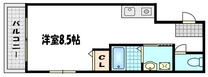 玉津島町の完工年月(2018年5月)築の賃貸マンションの間取り