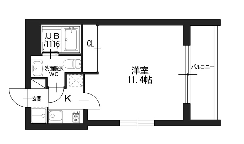 桂徳大寺北町の完工年月(2012年1月)築の賃貸マンションの間取り