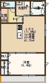 桂坤町の完工年月(2023年3月)築の賃貸アパートの間取り