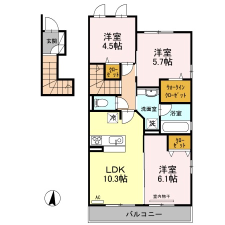 サン円山の間取り