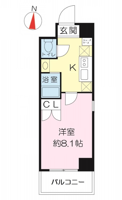 立中町の完工年月(2006年3月)築の賃貸マンションの間取り