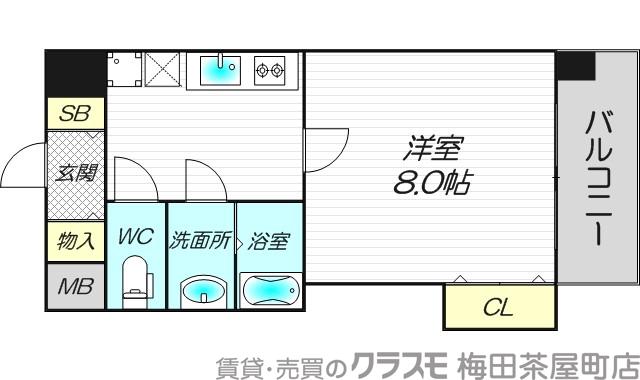 三国本町の完工年月(2018年3月)築の賃貸マンションの間取り