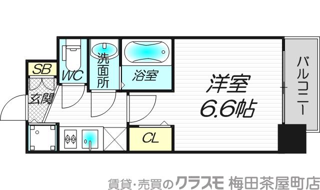 プレサンス松屋町駅前の間取り