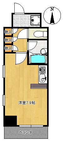 今薬屋町の完工年月(1994年3月)築の賃貸マンションの間取り