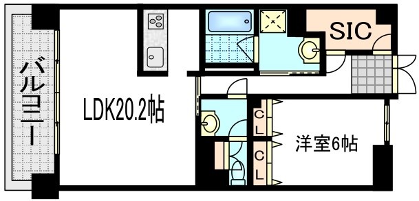開田の完工年月(2018年3月)築の賃貸マンションの間取り