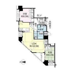 上平野町の完工年月(2014年11月)築の賃貸マンションの間取り