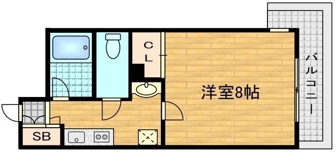 今新在家西町の完工年月（2008年7月）築の賃貸マンションの間取り