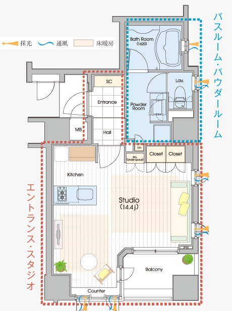 金吹町の完工年月(2008年6月)築の賃貸マンションの間取り