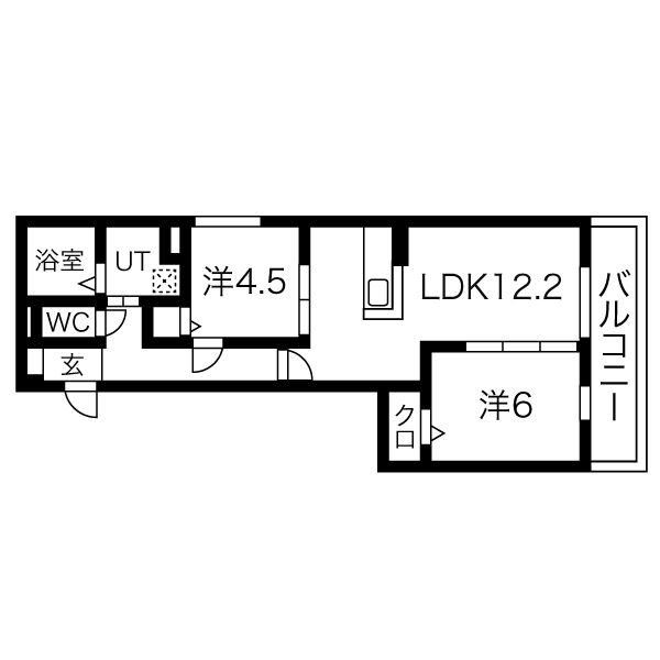 開田の完工年月(2019年10月)築の賃貸アパートの間取り