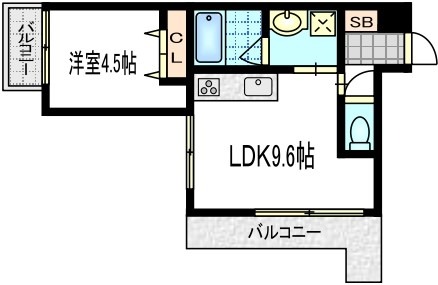 西院南井御料町の完工年月(2024年6月)築の賃貸アパートの間取り