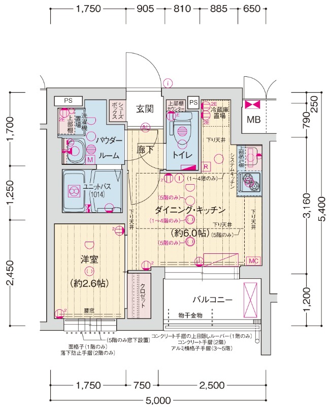ソルテラス THE KYOTO 東寺の間取り