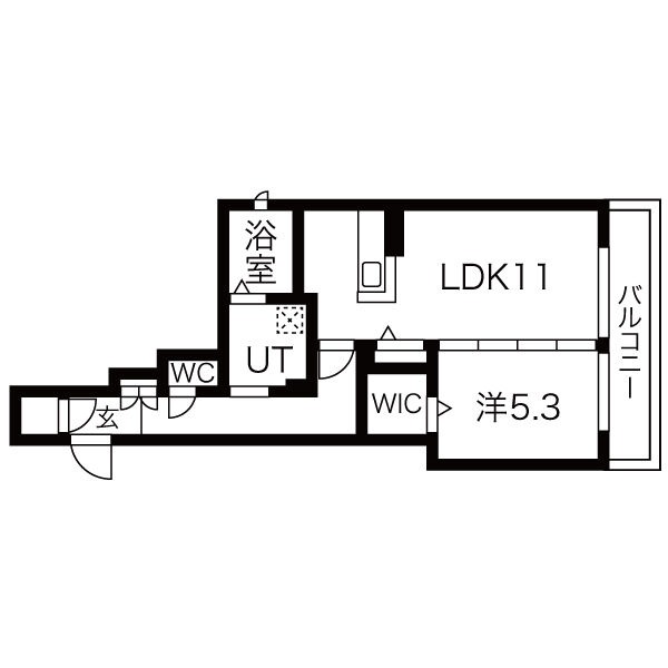 寺戸町の完工年月(2019年1月)築の賃貸アパートの間取り
