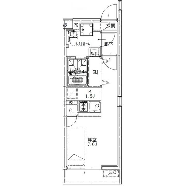 竪富田町の完工年月(2022年3月)築の賃貸マンションの間取り