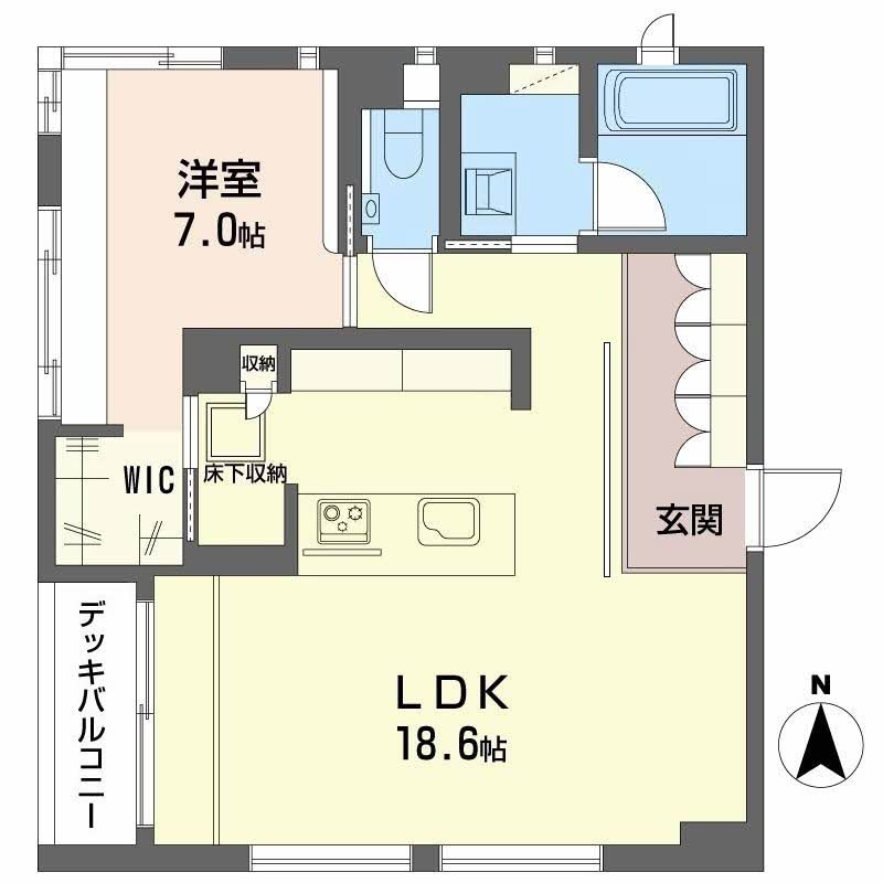 岡崎円勝寺町の完工年月(2025年4月)築の賃貸マンションの間取り