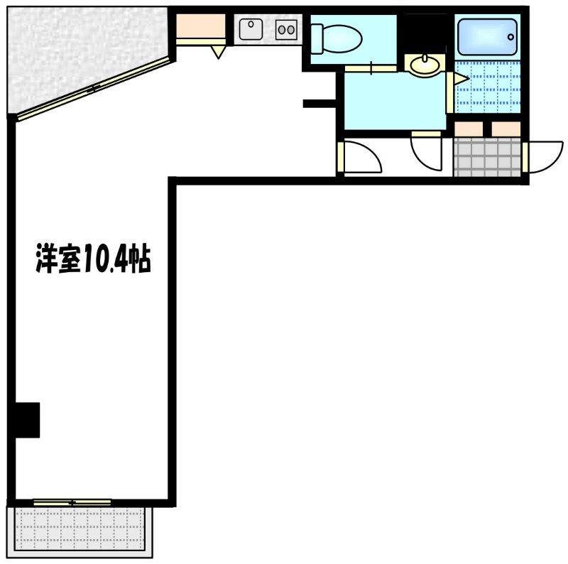 船屋町の完工年月(1983年7月)築の賃貸マンションの間取り
