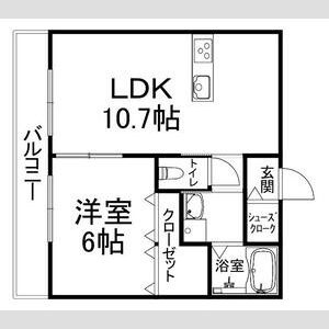 馬場の完工年月(2025年10月)築の賃貸アパートの間取り