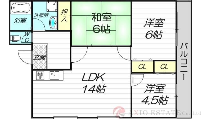 コンフィデンス檜マンションの間取り