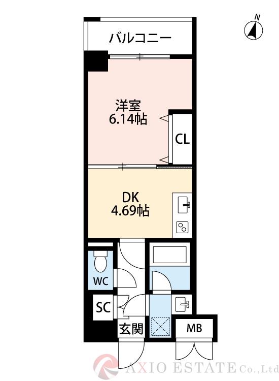 クリーデンス新大阪の間取り