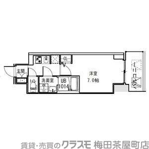 吉野の完工年月（2022年9月）築の賃貸マンションの間取り