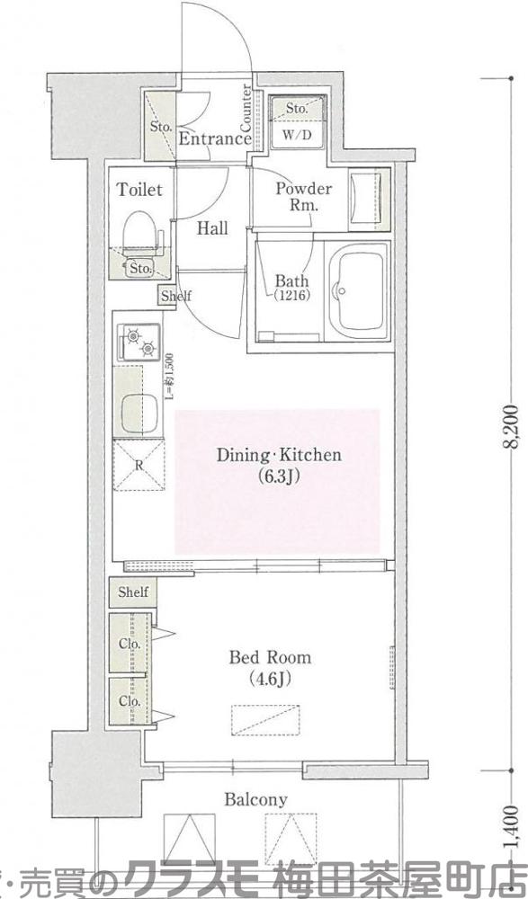 アーバネックス同心の間取り