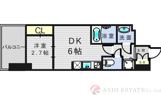 SERENiTE福島sceltoの間取り