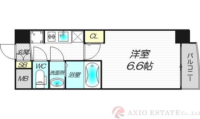 SERENiTE谷四の間取り