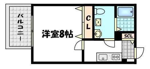 プランドール寺之内の間取り