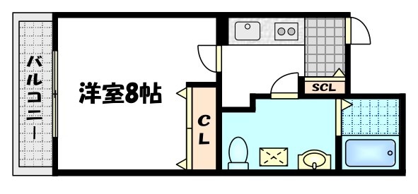 プランドール寺之内の間取り