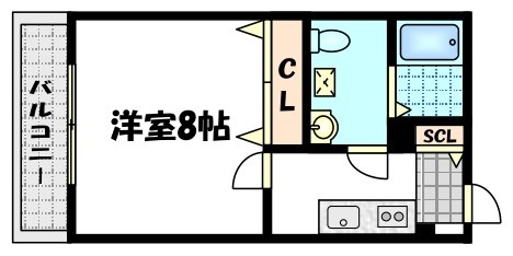 プランドール寺之内の間取り