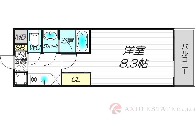 スプランディッド新大阪Ⅲの間取り