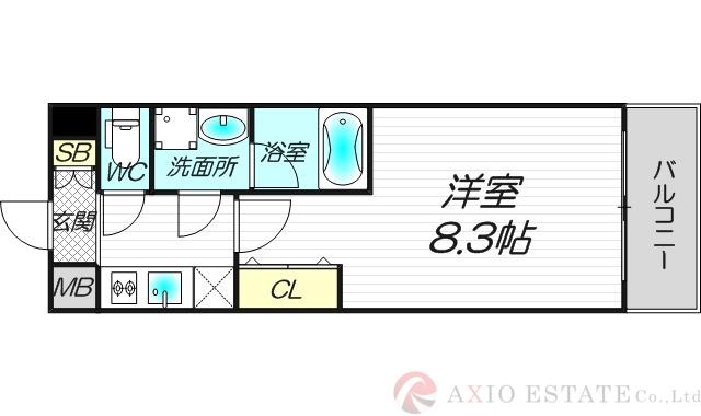 スプランディッド新大阪Ⅲの間取り