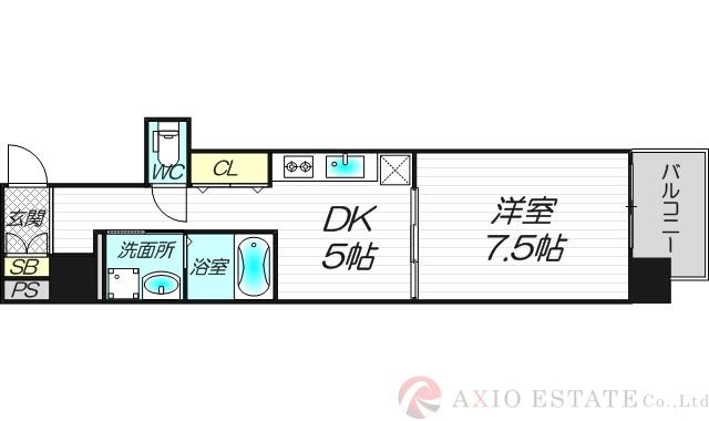 南本町の完工年月(2015年1月)築の賃貸マンションの間取り