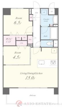豊崎の完工年月(2024年3月)築の賃貸マンションの間取り