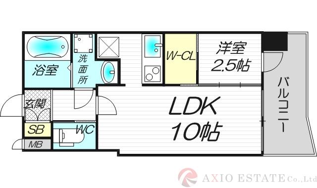 セレニテ西中島アリア弐番館の間取り