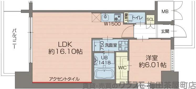 プレジオ梅田の間取り