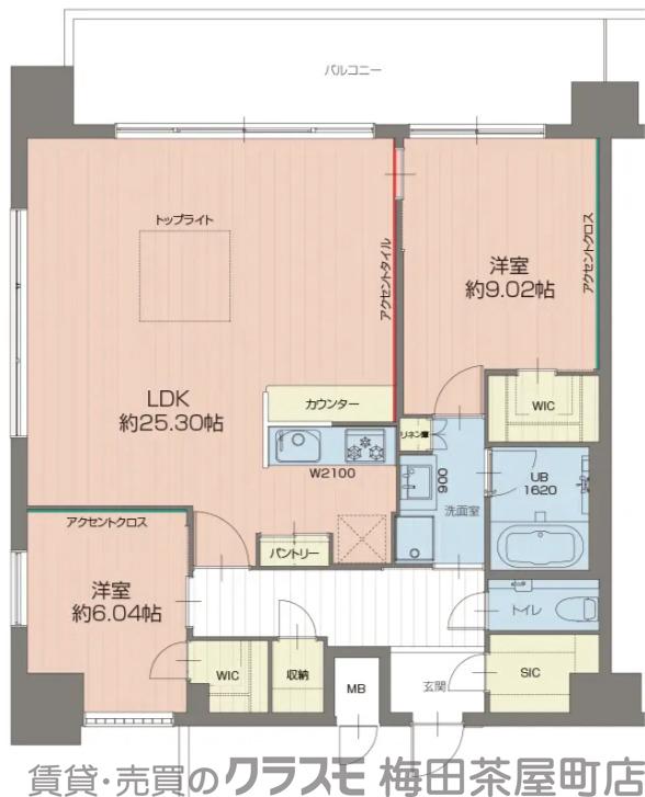 プレジオ梅田の間取り