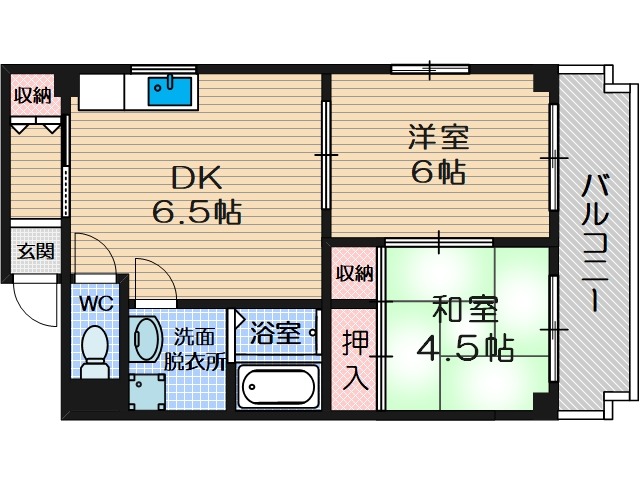 シャルマンイバラキの間取り