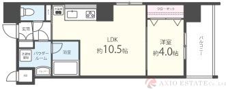 スペランツァ十三東の間取り