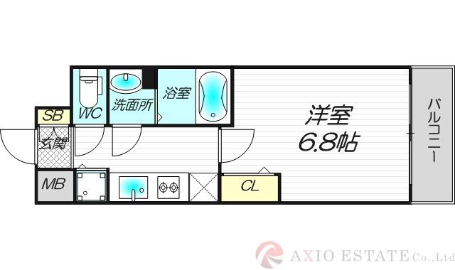 グランカリテ塚本の間取り
