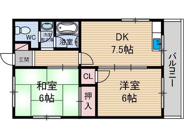 アンフィニィ沢良宜の間取り