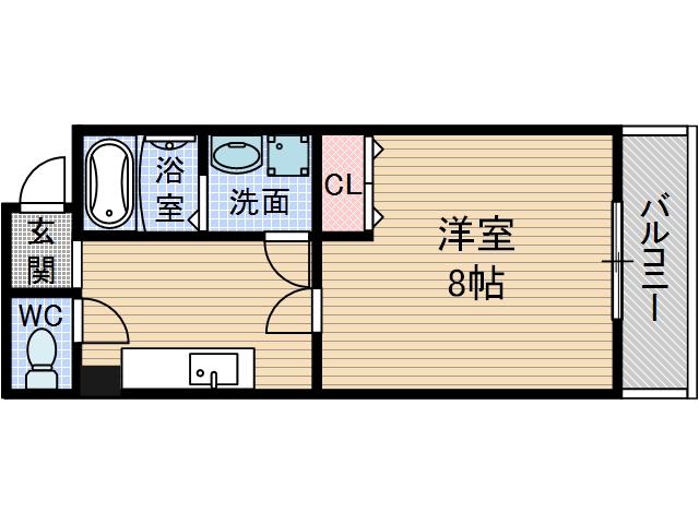 モンフルール竹橋の間取り