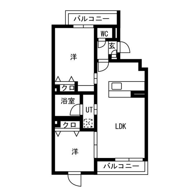紫野上築山町の完工年月(2026年2月)築の賃貸マンションの間取り