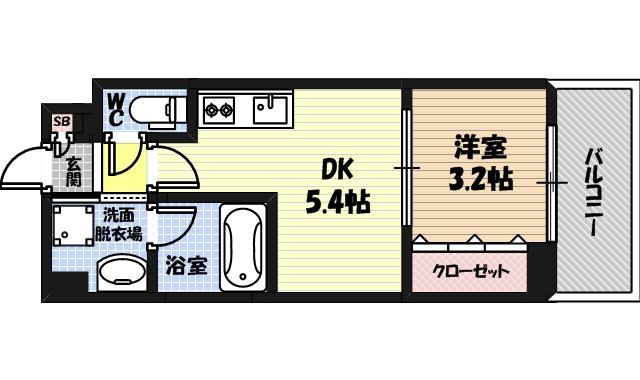 La CASA 京橋の間取り