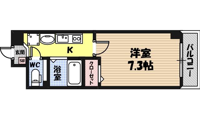 アップルガーデンコート城東の間取り